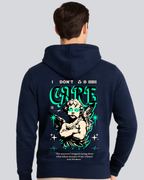 Printed Betrayal Winter Navy Blue Hoodie