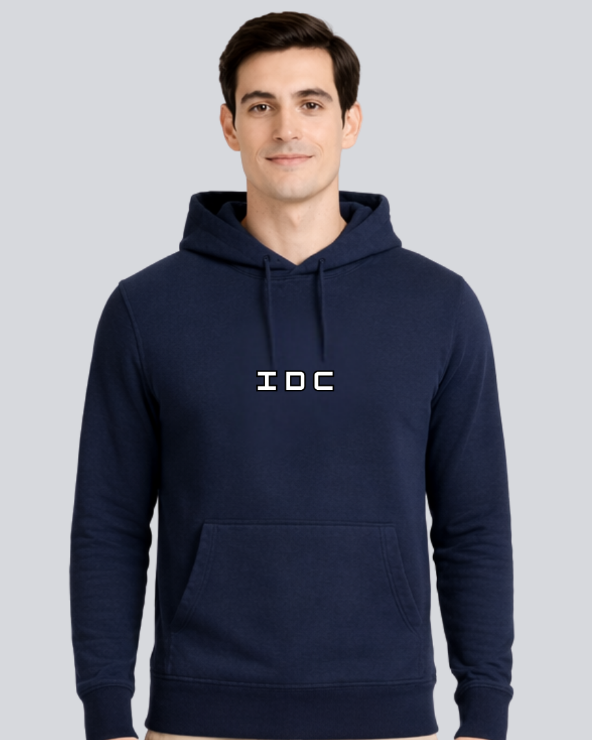 Printed Betrayal Winter Navy Blue Hoodie
