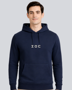 Printed Betrayal Winter Navy Blue Hoodie
