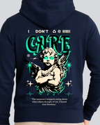 Printed Betrayal Winter Navy Blue Hoodie