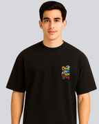 Printed Own Style Streetwear Black Oversize Fit T-Shirt