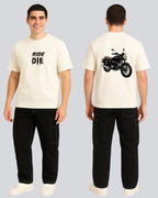 Printed CB350 Streetwear Off White Oversize T-Shirt