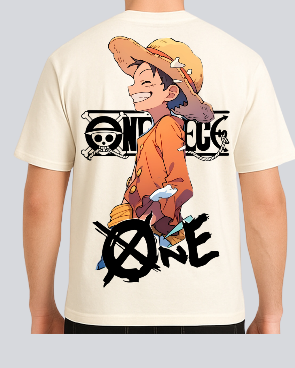 Printed One Piece Streetwear Off White Oversize T-Shirt