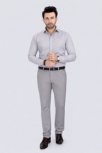 Black Dot Fearless 4-Way Stretch Mouse Formal Narrow Fit Trousers