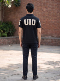 Premium Black Zip Polo T shirt