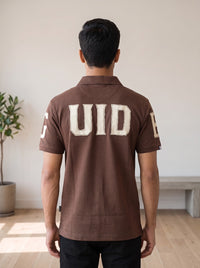 Premium Brown Zip Polo T shirt