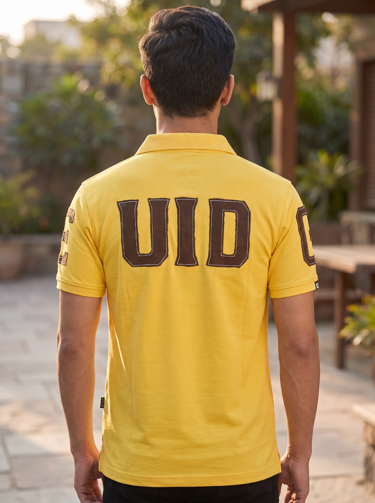 Premium Yellow Zip Polo T shirt