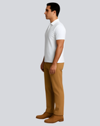 Plain Classic White Polo T shirt