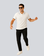 Plain Premium White Polo T shirt