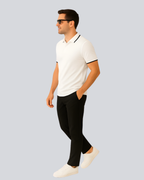 Plain Premium White Polo T shirt