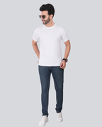 Combo of 2 Round Neck T shirt White & Black