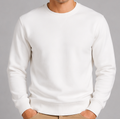 Plain Supreme White Winter Sweatshirt