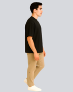 Plain Streetwear Black Oversize Fit T-Shirt