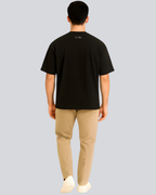 Plain Streetwear Black Oversize Fit T-Shirt