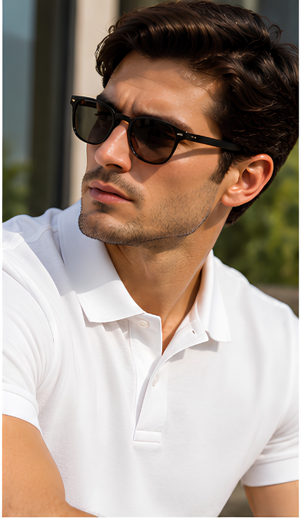 Plain Classic White Polo T shirt