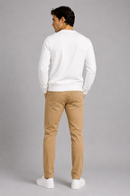 Plain Supreme White Winter Sweatshirt